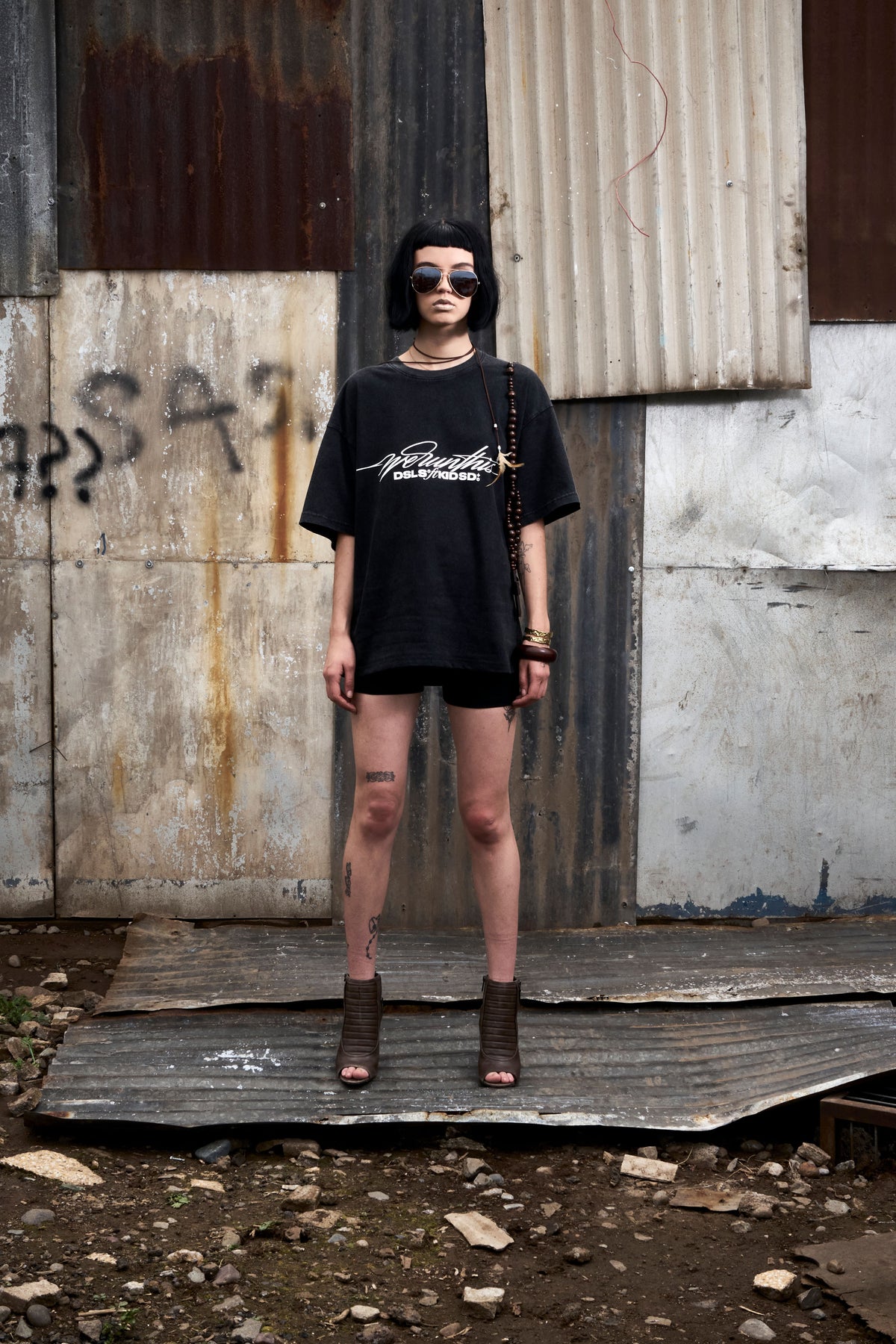 BOXY TEE GRIS - XS