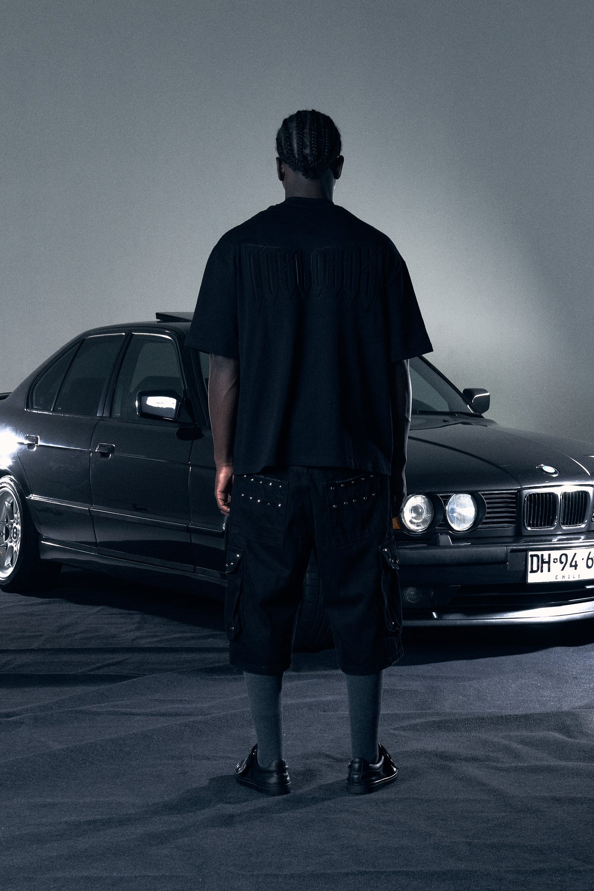 BLACK LOGO 3D TEE - XS