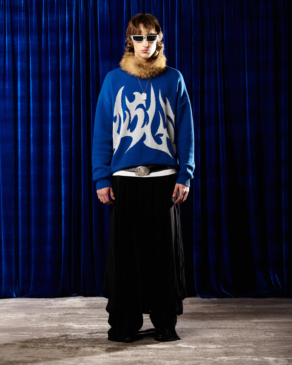 EXHALE BLUE SWEATER - XS
