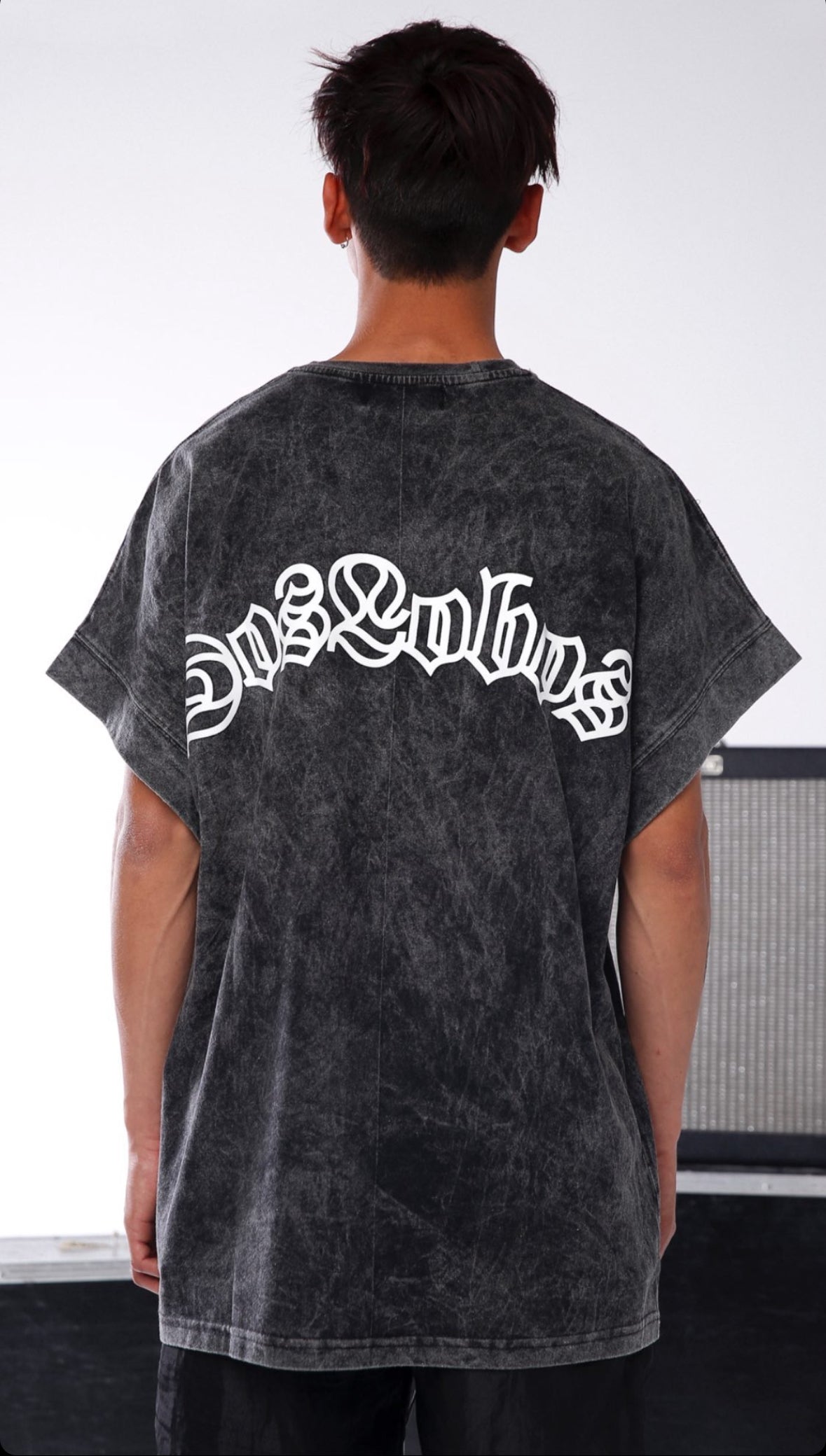 Tee oversize gray logo - XS