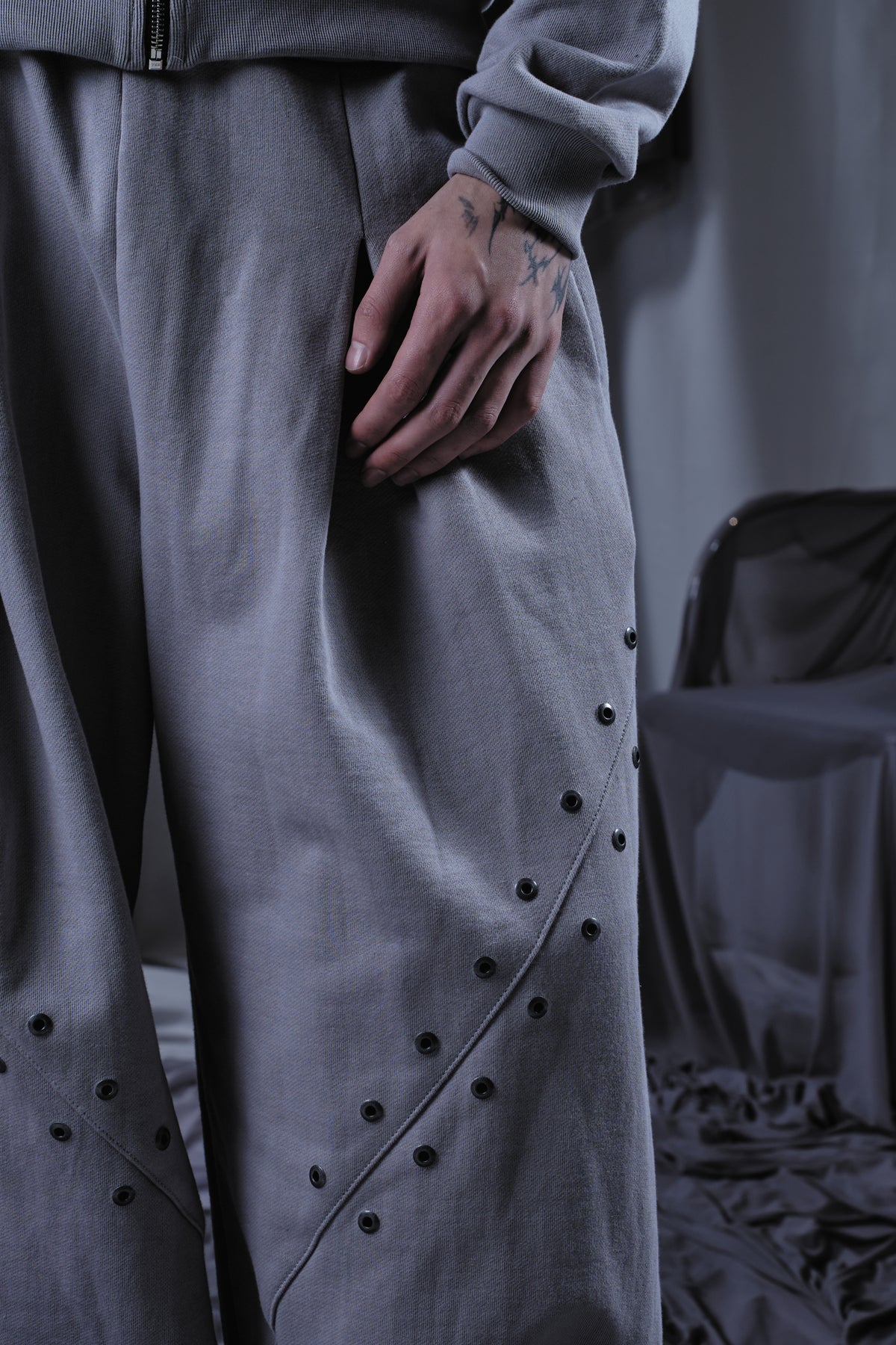 METAL GRAY PANTS - XS