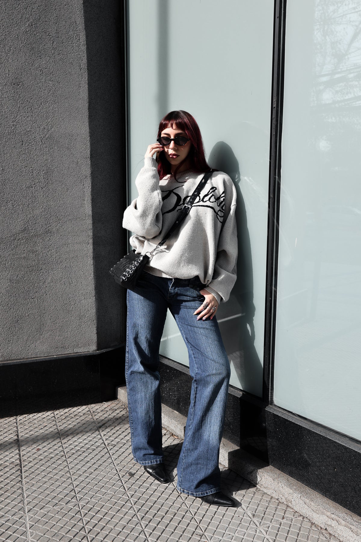 BIG LOGO RAW SWEATER - XS