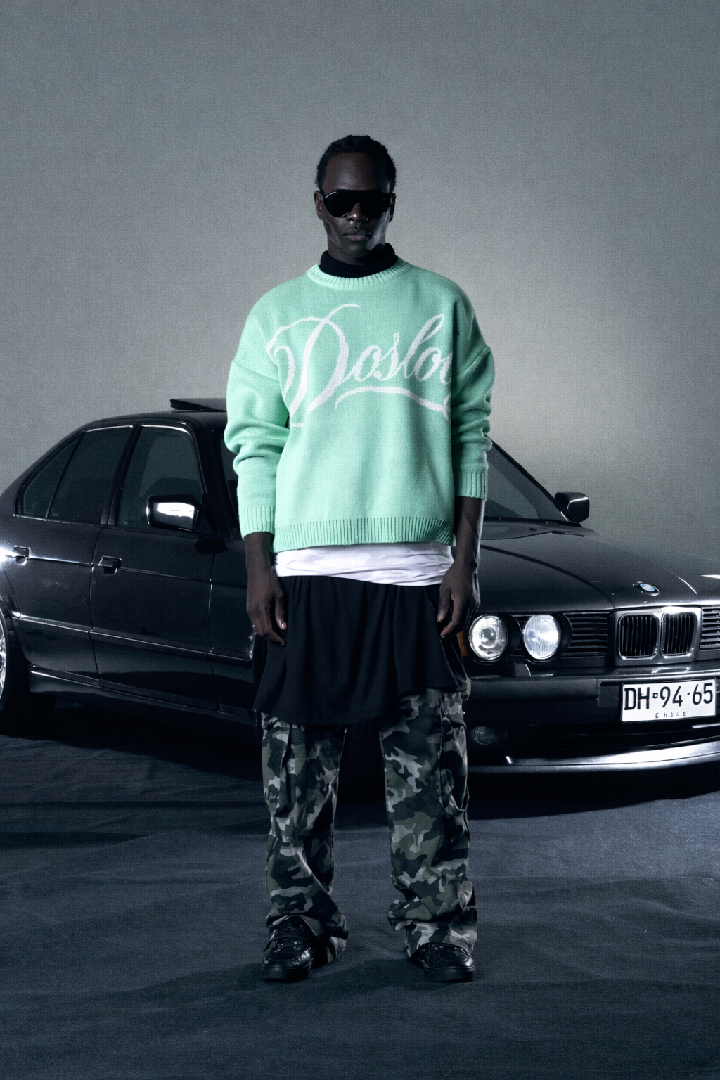 BIG LOGO MINT SWEATER
