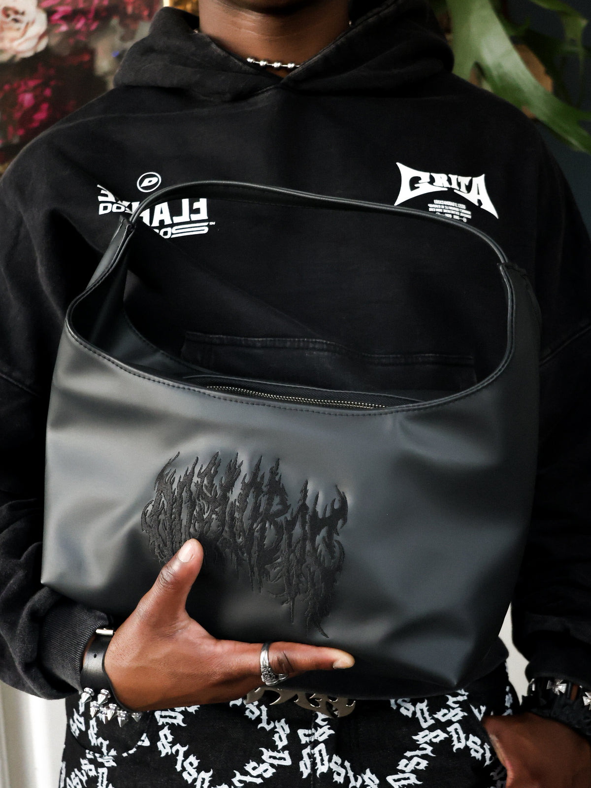 MINI GRAY CUIROTS-BAG