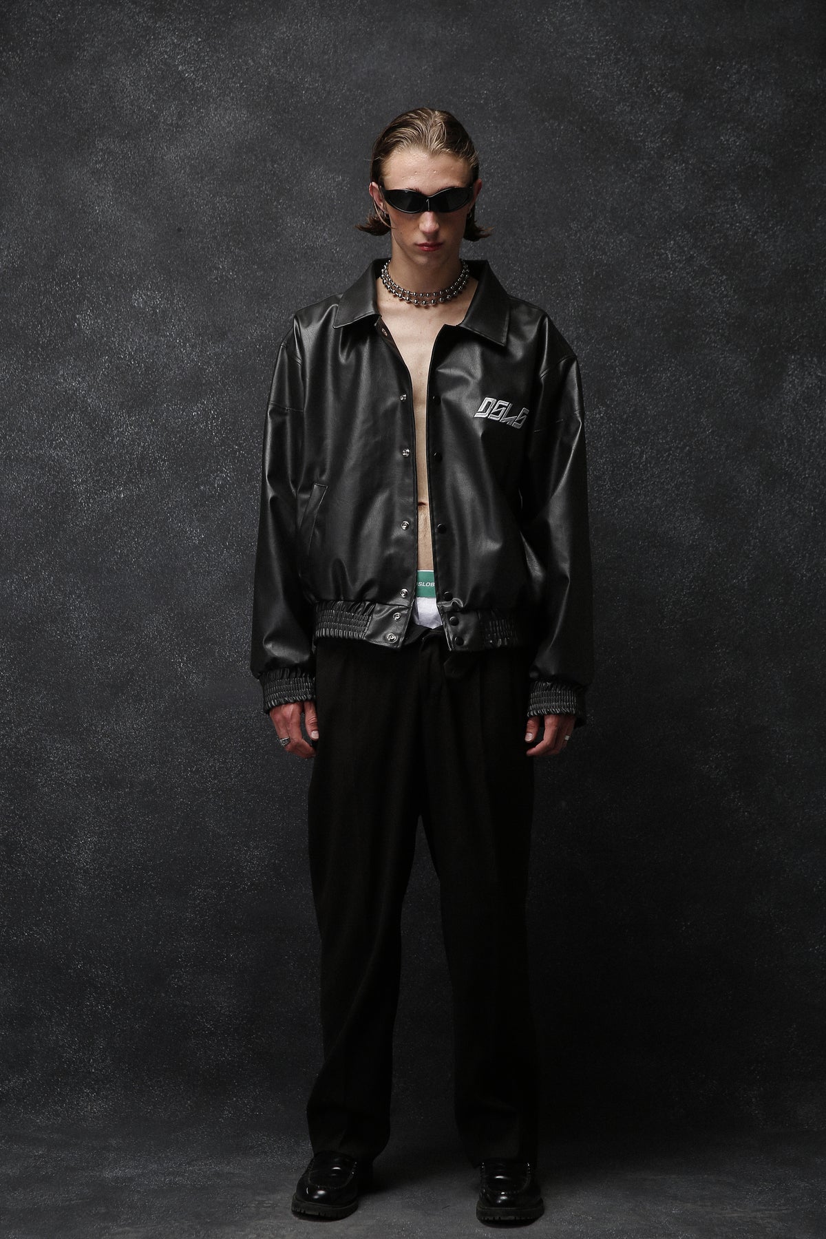 Varsity Jacket Black Minimal - XS