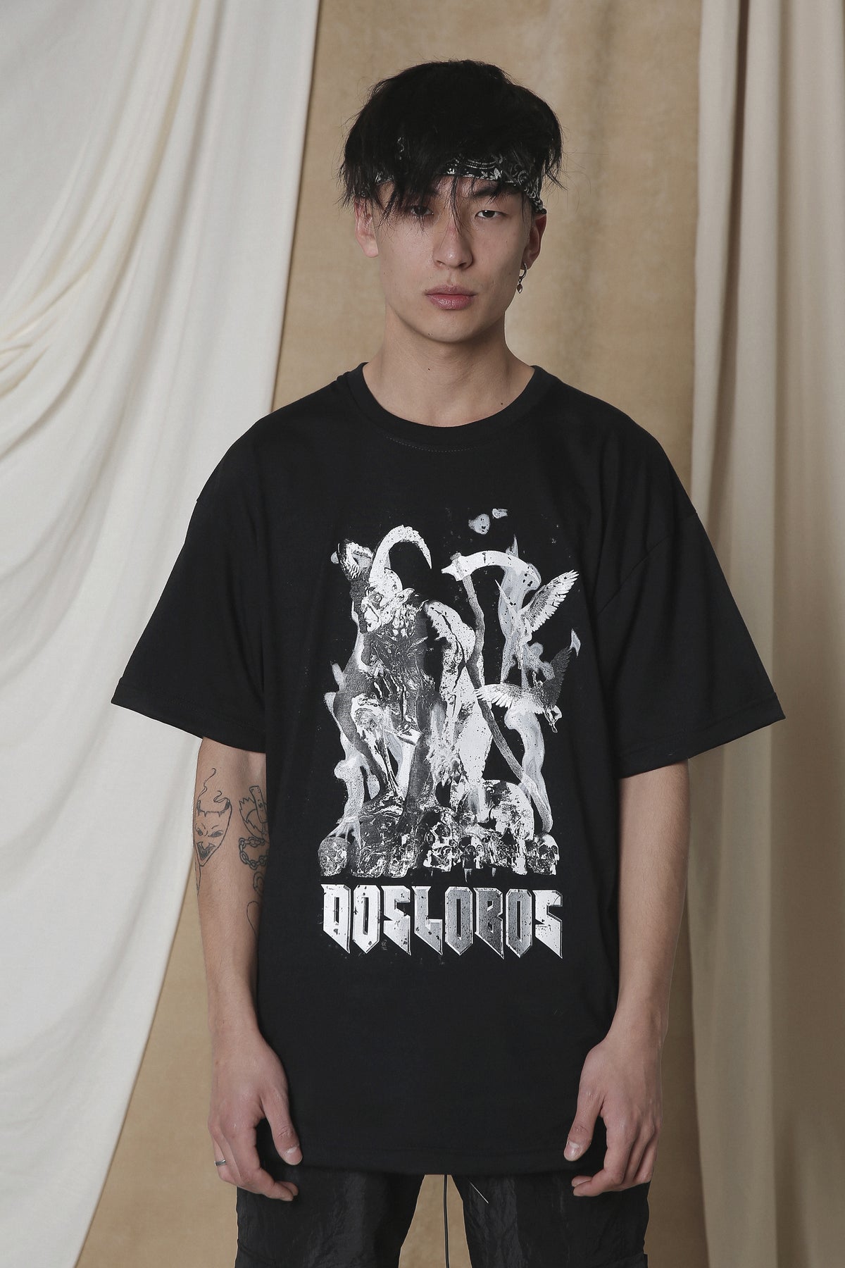 Monje black tee - XS